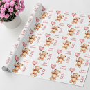 Search for pink teddy bear wrapping paper Children
