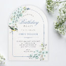 Search for bird birthday invitations Floral