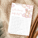 Search for girl baby shower games Bear