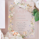 Search for pretty in pink baby shower invitations For her