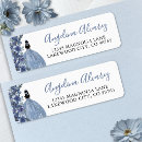 Search for sparkly return address labels For her