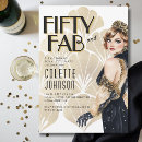 Search for gatsby birthday invitations Fifty and fabulous