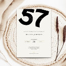 Search for 57th birthday invitations Elegant