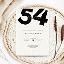 Search for 54th birthday invitations Elegant