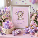 Search for baby shower favor signs Teddy bear