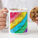 Search for positive message mugs Be kind