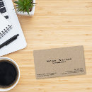 Search for brown kraft business cards Consultant