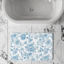 Search for blue toile bath mats White