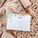 Search for bridal shower request recipe cards Bride
