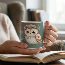 Search for whimsical owl art mugs For her