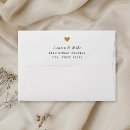 Search for gold wedding envelopes Heart