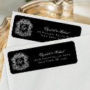 Search for black tie return address labels Elegant