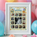 Search for animals party posters First birthday