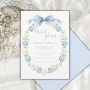 Search for blue hydrangea bridal shower invitations Vintage