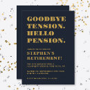 Search for gold retirement party invitations Typography