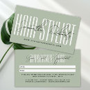 Search for hair stylist appointment cards Modern