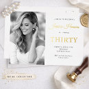 Search for foil 30th birthday invitations Luxury
