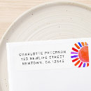 Search for boy or girl return address labels Typography