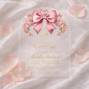 Search for pink floral christening invitations Bow
