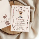 Search for love is brewing bridal shower invitations Cheers to love