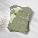 Search for calla lily invitations Modern