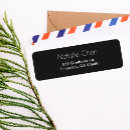 Search for font return address labels Black and white