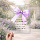 Search for violet birthday invitations Elegant