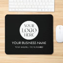 Search for company logo mouse mats Black