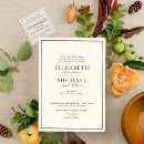 Search for black and cream wedding invitations Traditional