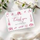 Search for pizza party thank you cards Retro