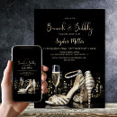 Search for gold high heel shoe invitations Wine