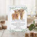 Search for eucalyptus couples shower invitations Highland cow