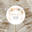 Search for orange baby shower stickers Floral