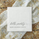 Search for 70th birthday napkins Black and white