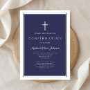 Search for navy confirmation invitations Cross