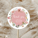 Search for bloom round stickers Butterfly