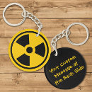 Search for radiation signs key rings Danger