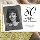 Search for woman 80th birthday invitations Modern