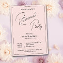 Search for pink retirement party invitations Minimalist
