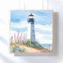 Search for lighthouse posters Watercolor