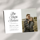 Search for the night before rehearsal dinner invitations Black and white