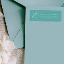 Search for aqua return address labels Minimalist