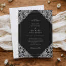 Search for black lace wedding invitations Traditional