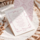 Search for pink toile invitations French country