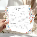 Search for chic recipe cards Bohemian