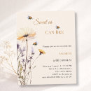 Search for bee birthday invitations Wildflowers