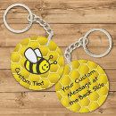 Search for cute honeybee key rings Cartoon