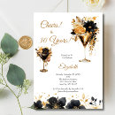 Search for black gold cocktail party invitations Watercolor