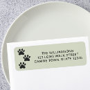 Search for dog paw return address labels Cute