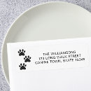 Search for dog paw return address labels Cute